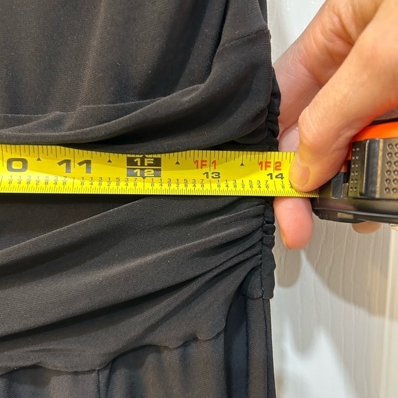 Evan Picone NWT Cinched Waist Fit Flare Dress Witchy Whimsigoth Stretch Size 8 - Picture 8 of 9